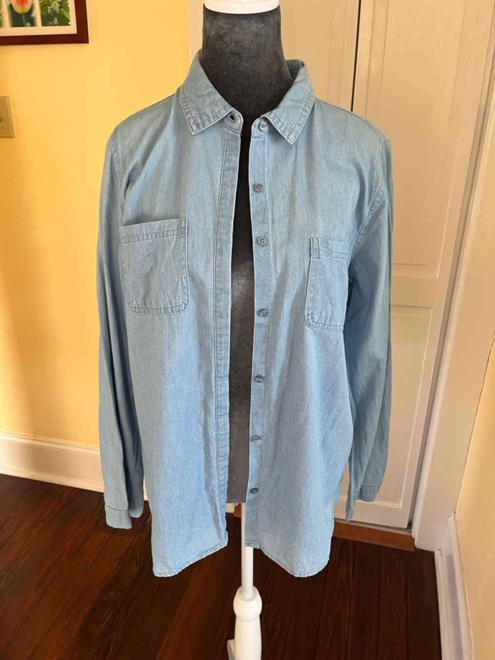 Basic Editions Light Blue Chambray Shirt
